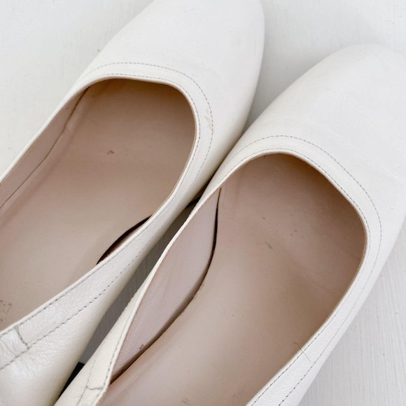 Everlane Size 9 Cream Off-White The Day Heel in Bone Leather Block Heel Pump - Picture 11 of 11